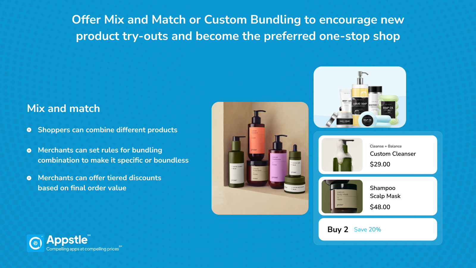 Offer Mix and Match Bundling or Custom Bundling