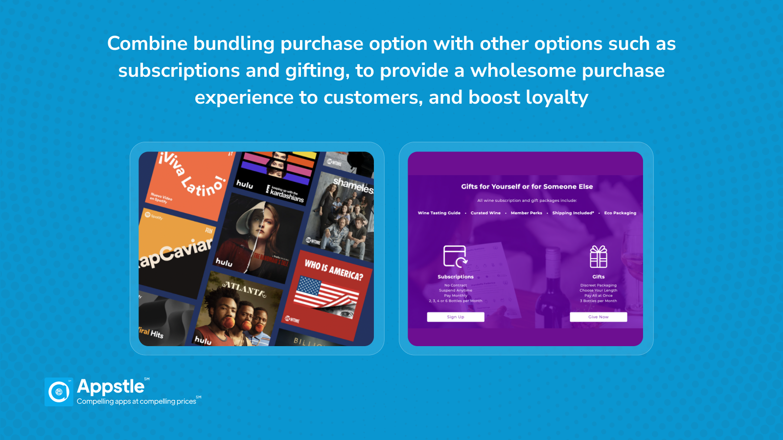 Combine Bundling with Subscriptions and Gifting