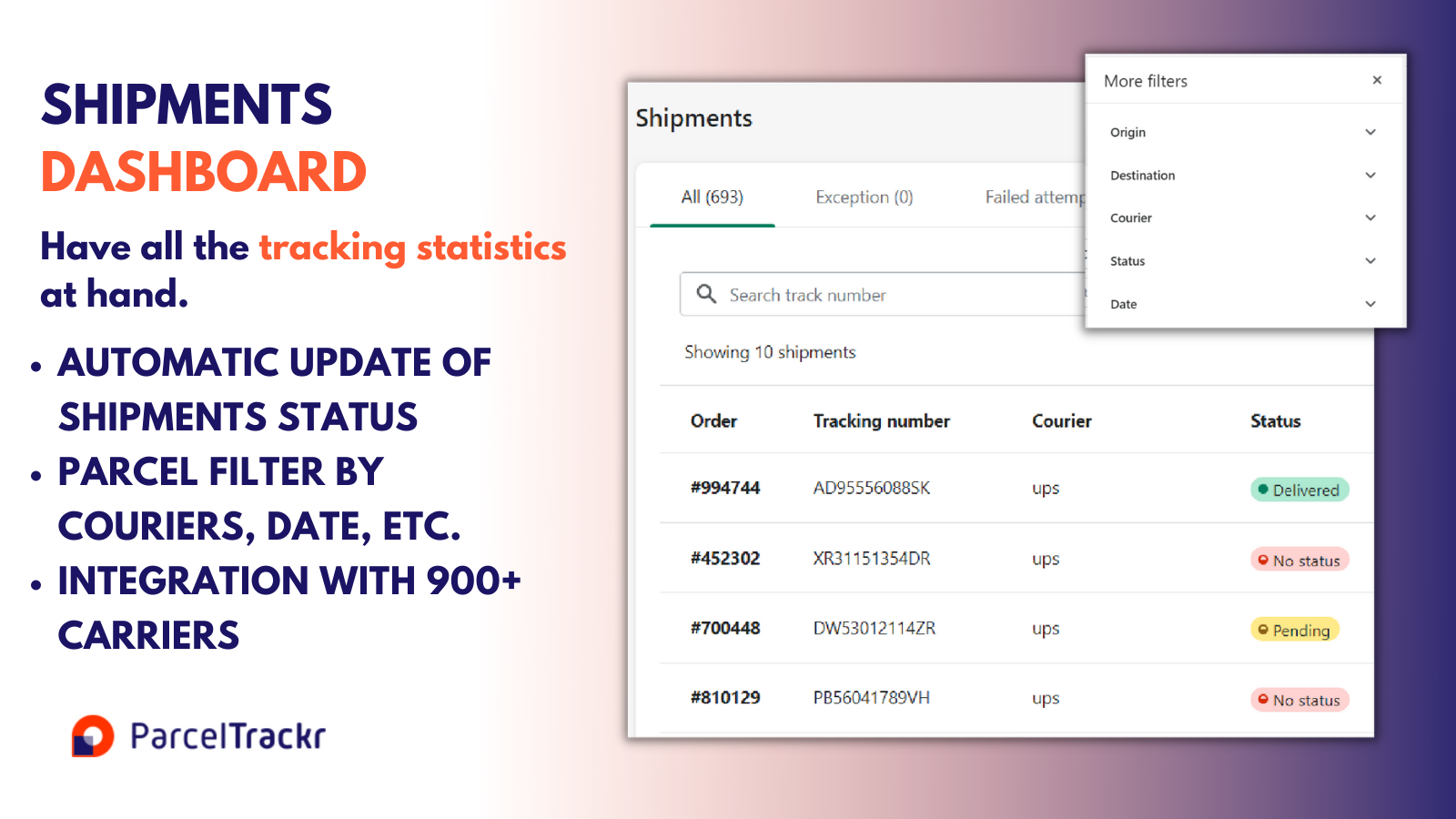 tracking order