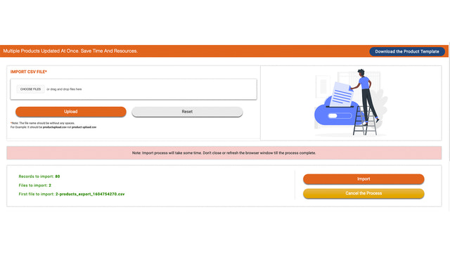 Importer CSV-fil