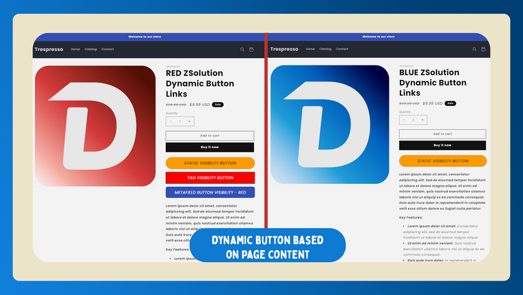 ZSolution Dynamic Button Links Screenshot