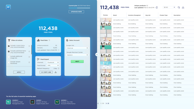 Connecter les comptes publicitaires