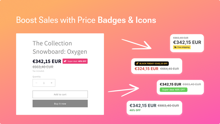 Conhit Price Badges & Icons Screenshot