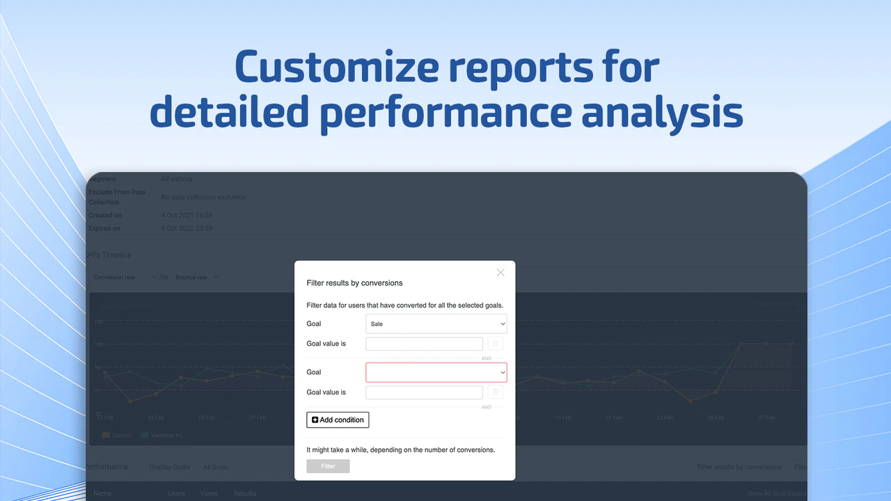 Tilpas rapporter for detaljeret performance analyse