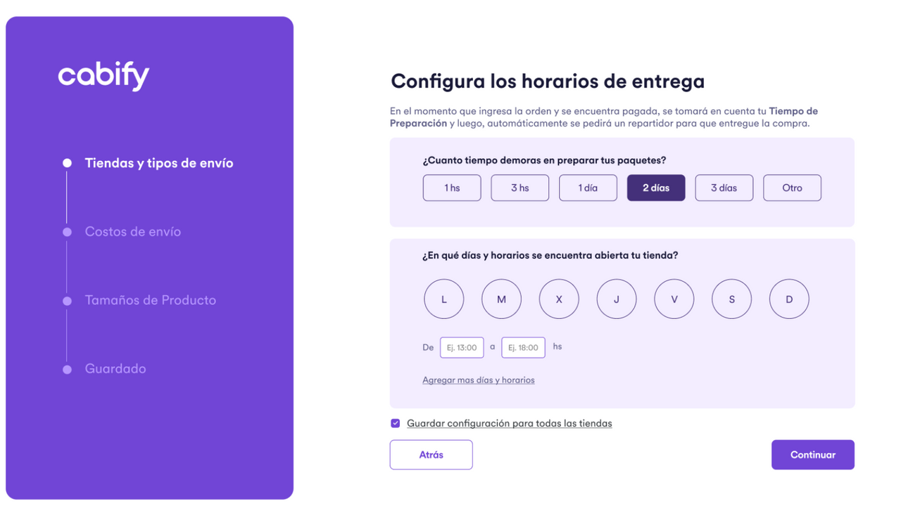 Configura tu tienda