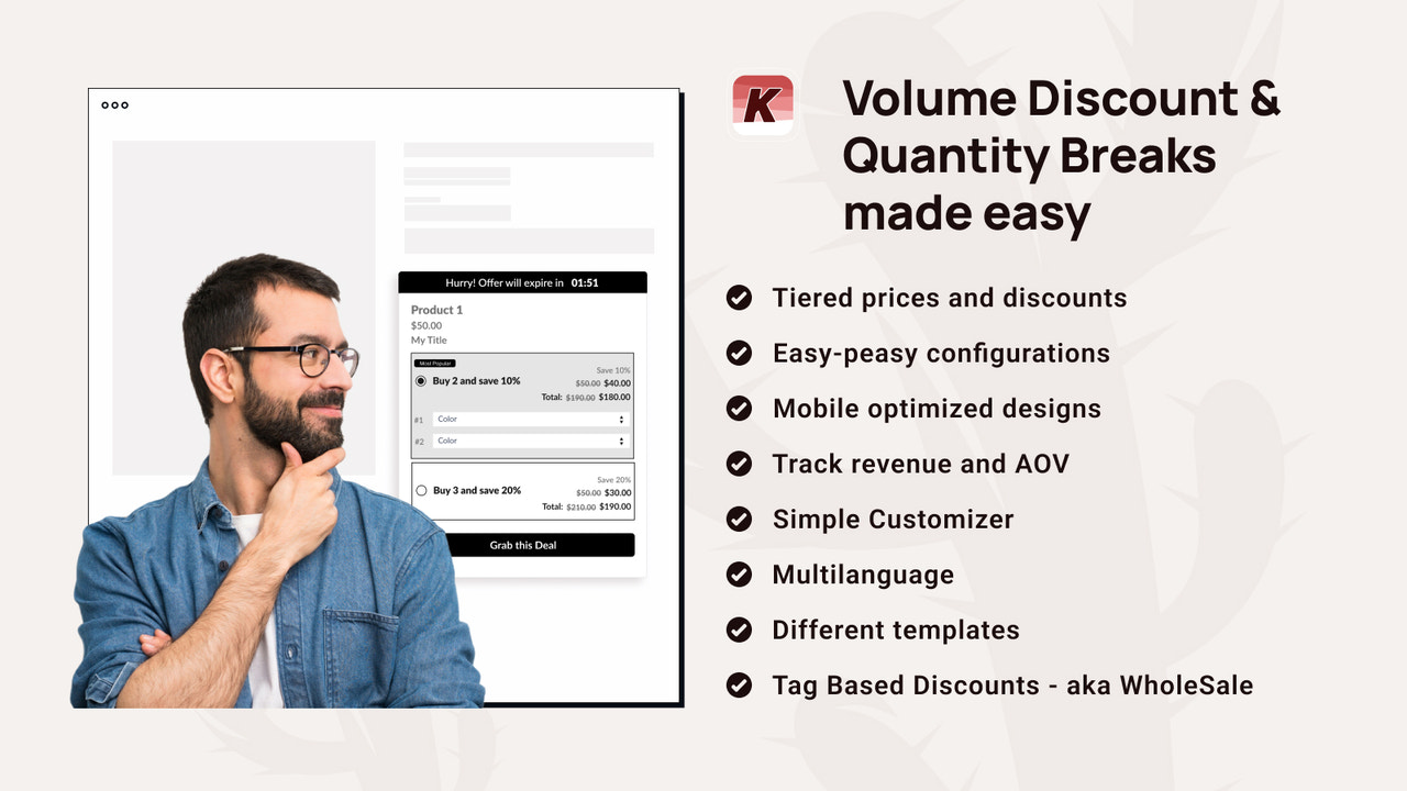 Tiered Pricing:Quantity Breaks Screenshot