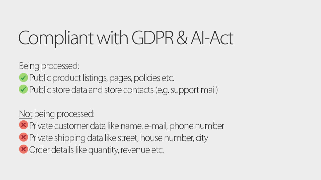 gdpr conform and ai act