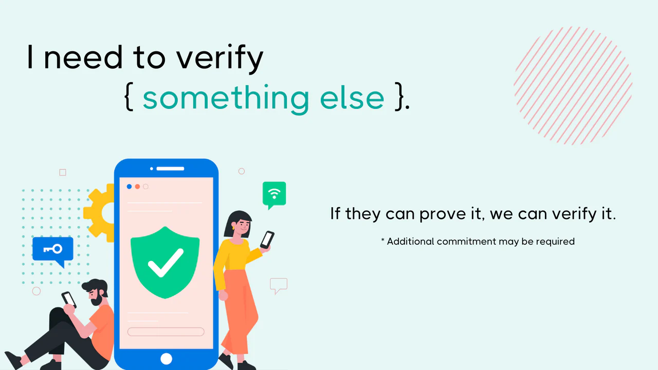 Custom identity verification