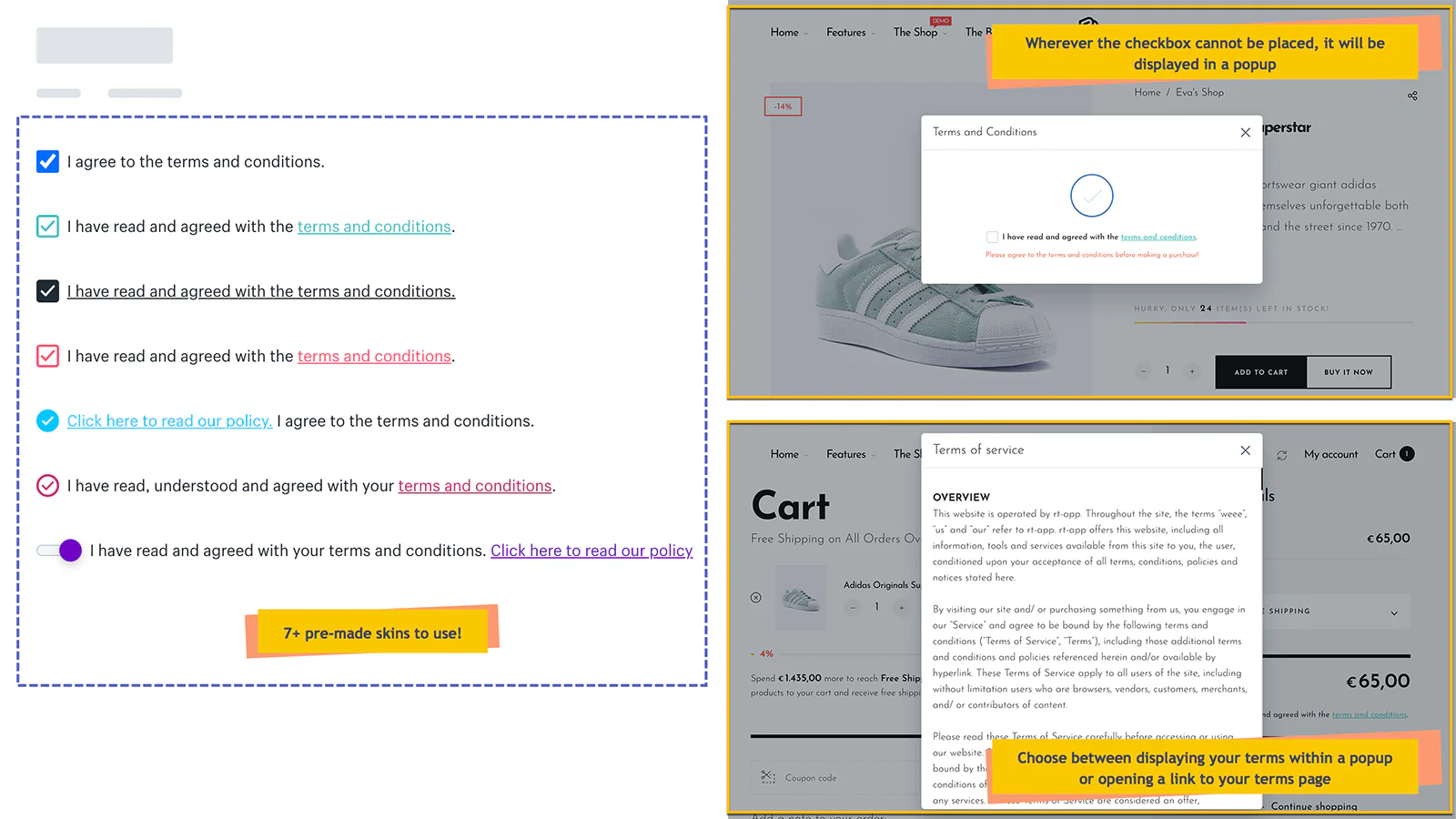 Ajuste o popup para a caixa de seleção