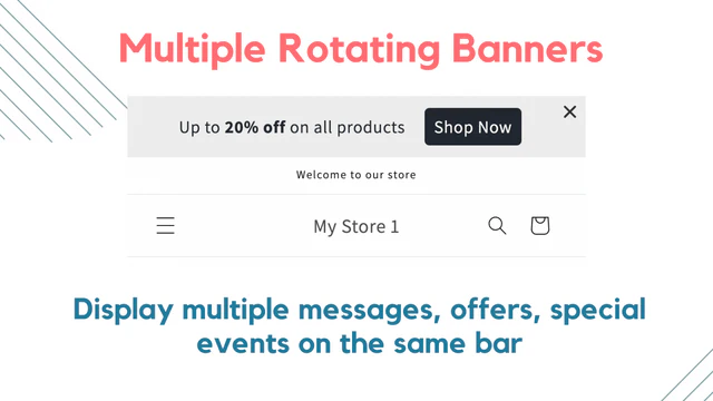 Multi Announcement Banner Slider