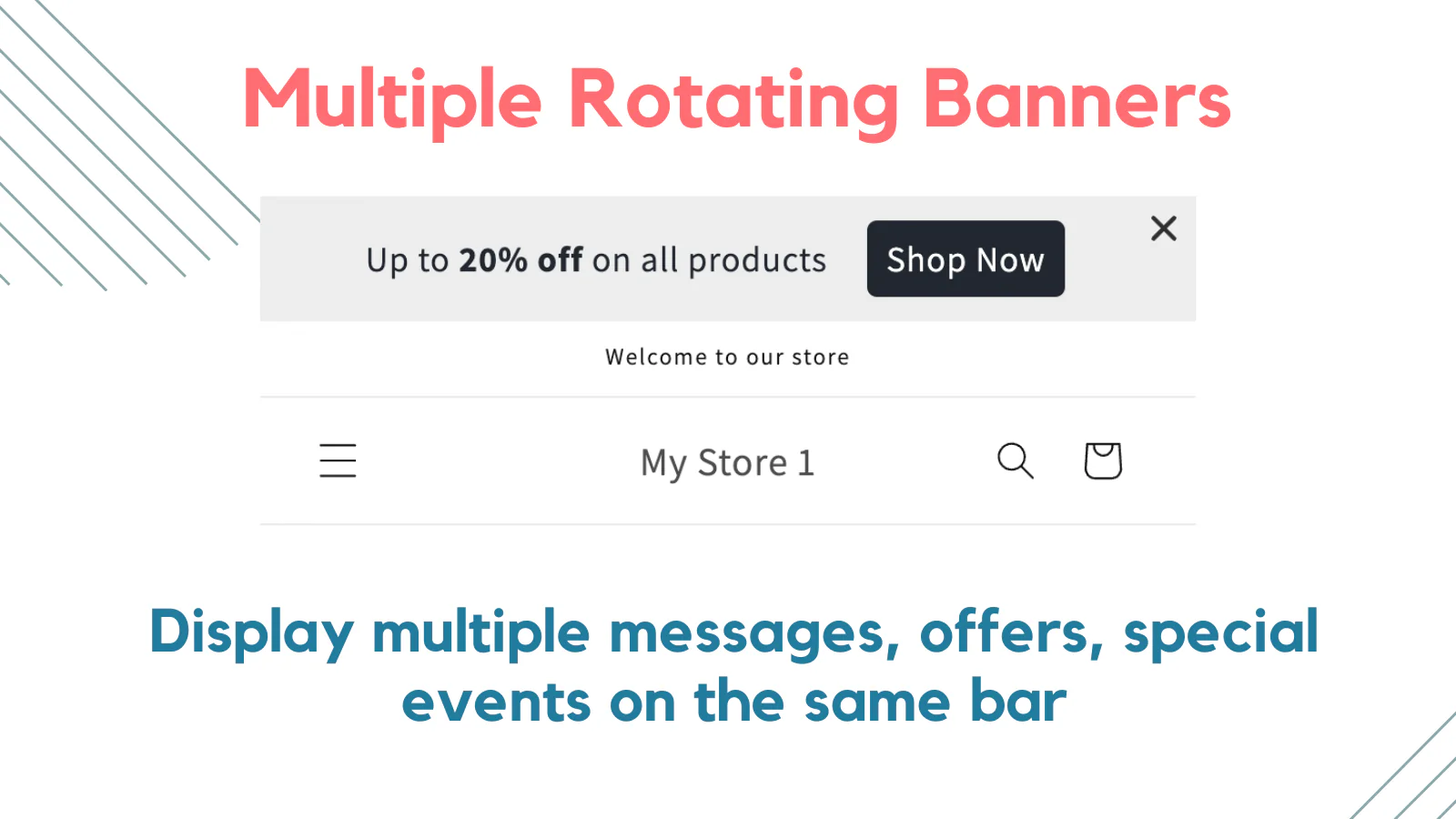 Multi Announcement Banner Slider