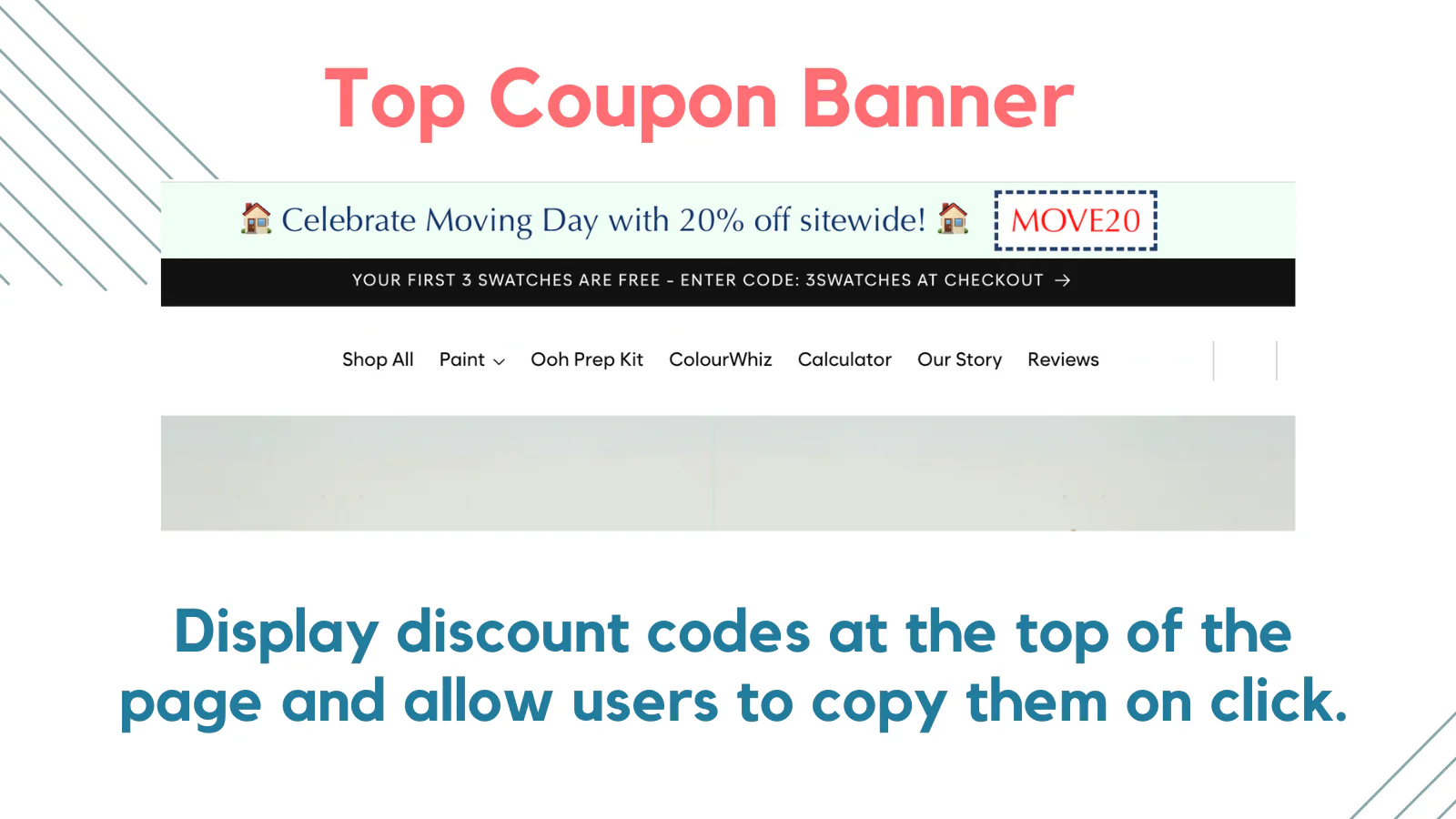 Top coupon bar