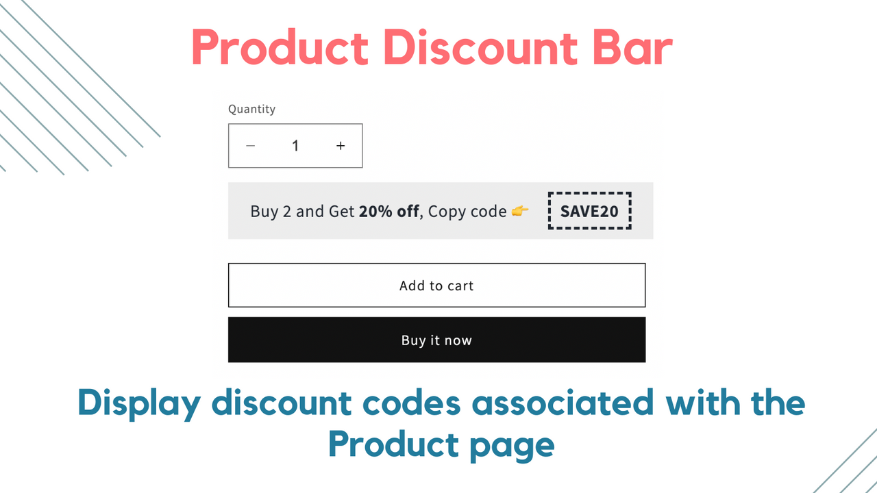 Product Discount Bar