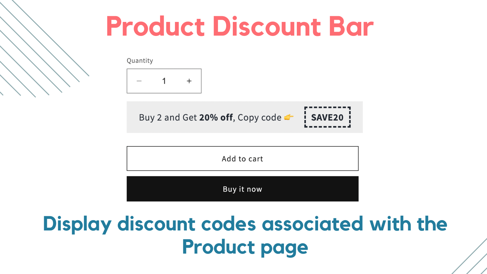 Product Discount Bar