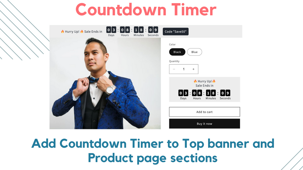Profy Banner & Countdown Timer Screenshot