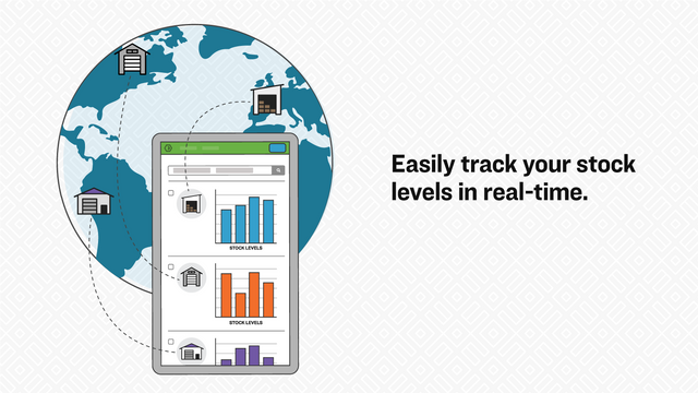 Verfolgen Sie Ihre Lagerbestände ganz einfach in Echtzeit.