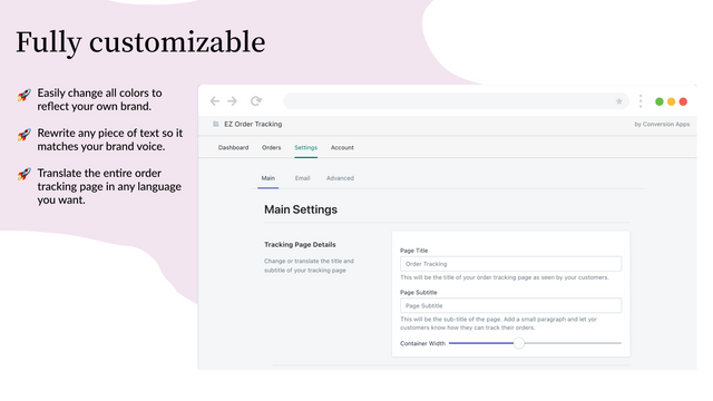 EZ Order Tracking Dashboard