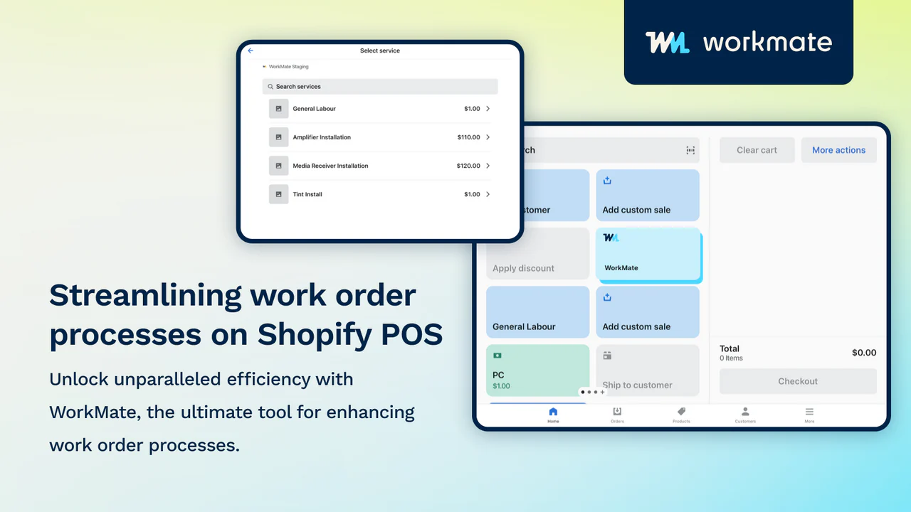 Simplificando os processos de ordem de trabalho no POS