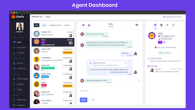 Agent Dashboard