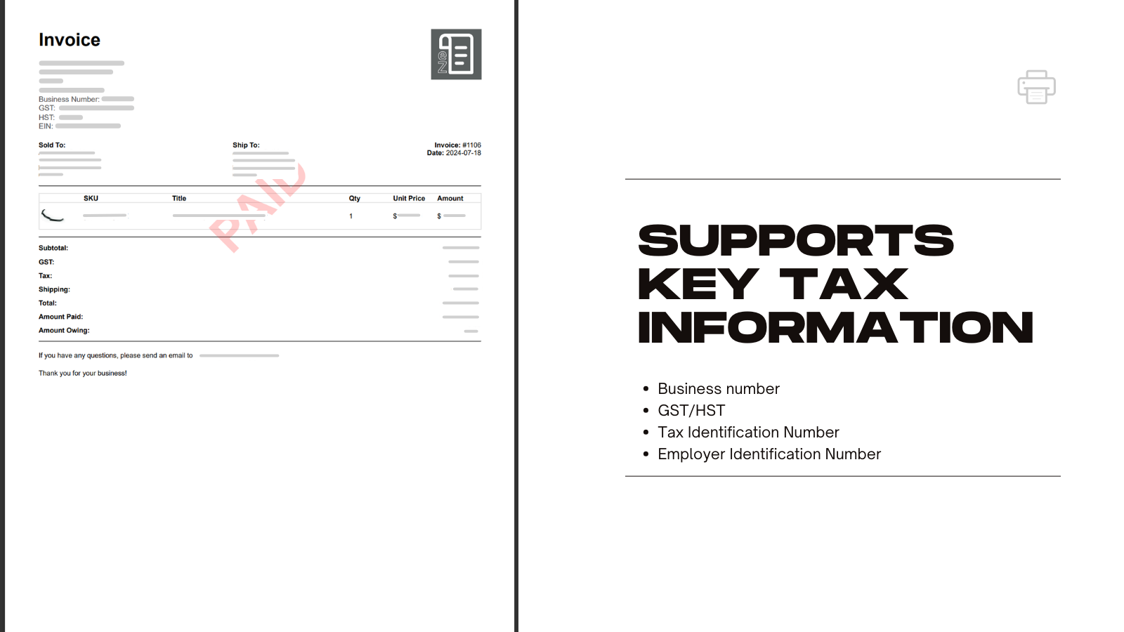 ezInvoices Screenshot