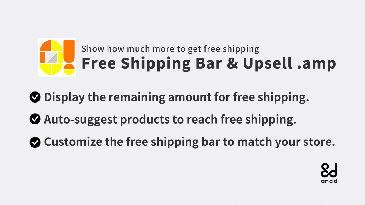 Free Shipping Bar & Upsell.amp Screenshot