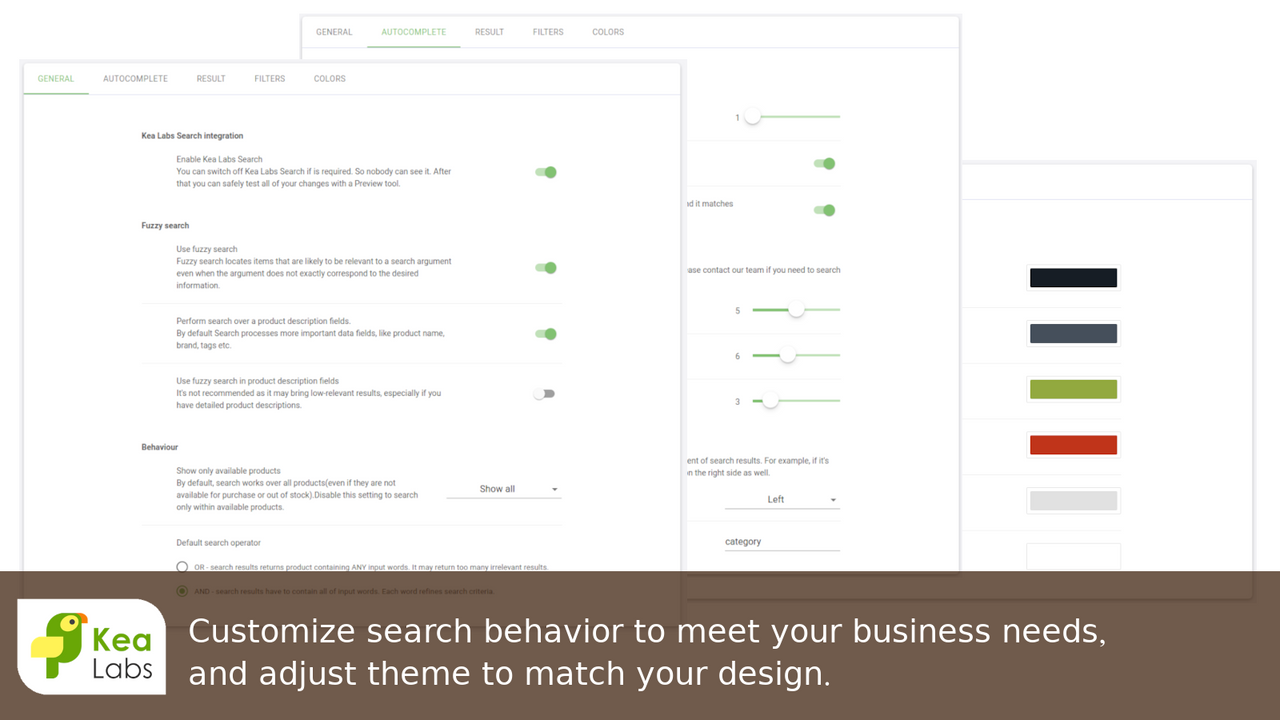 Interface do usuário personalizável para se adequar ao design da sua loja