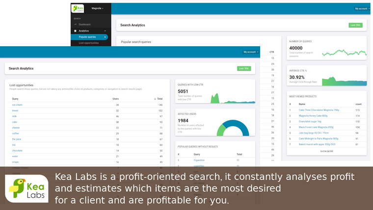 Kea Labs: Smart Search Screenshot