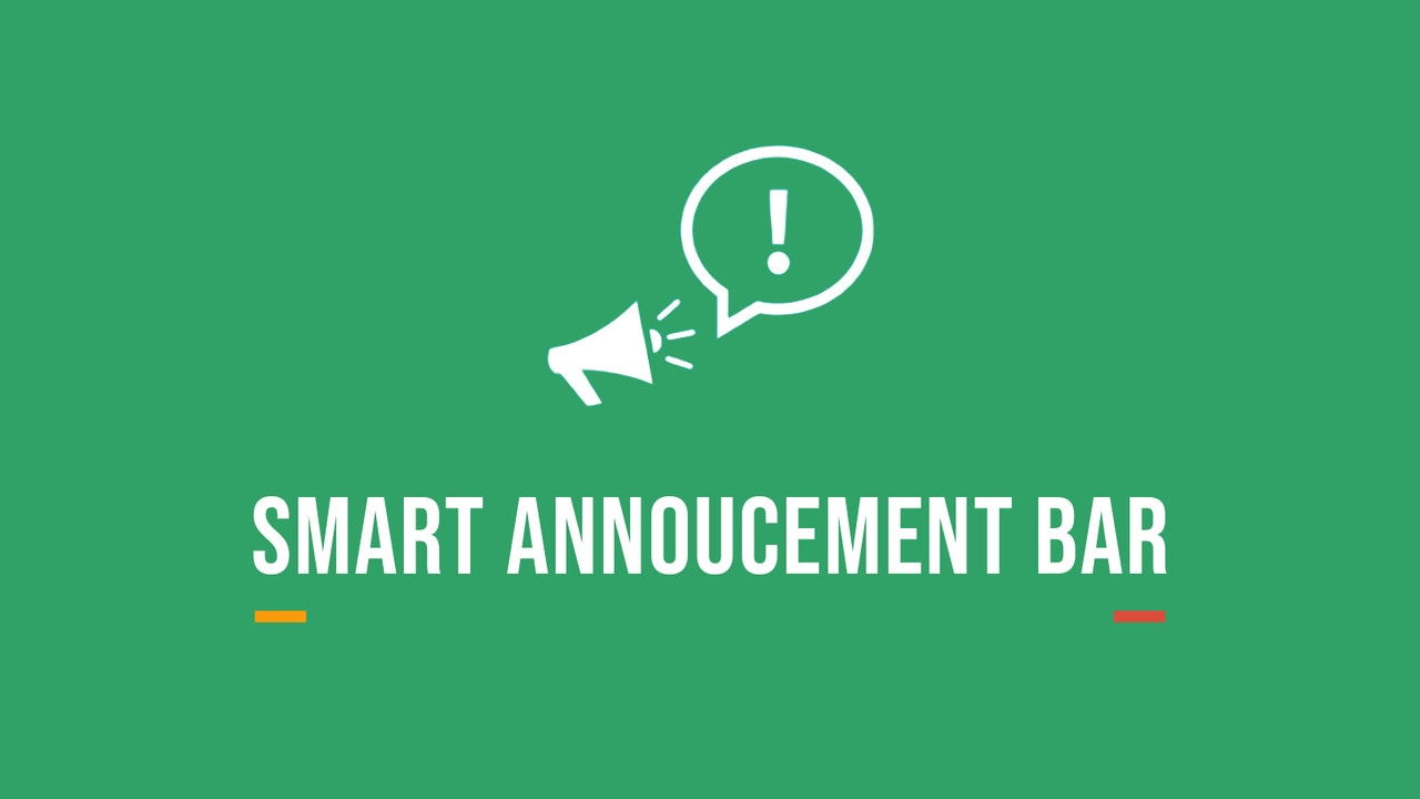 Smart annoucement bar