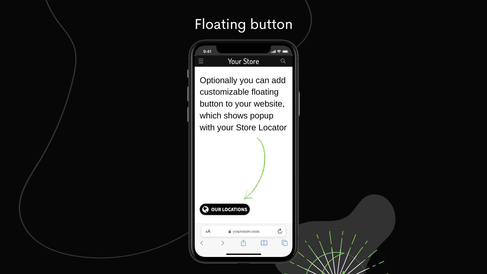 Premium Store Locator - floating button