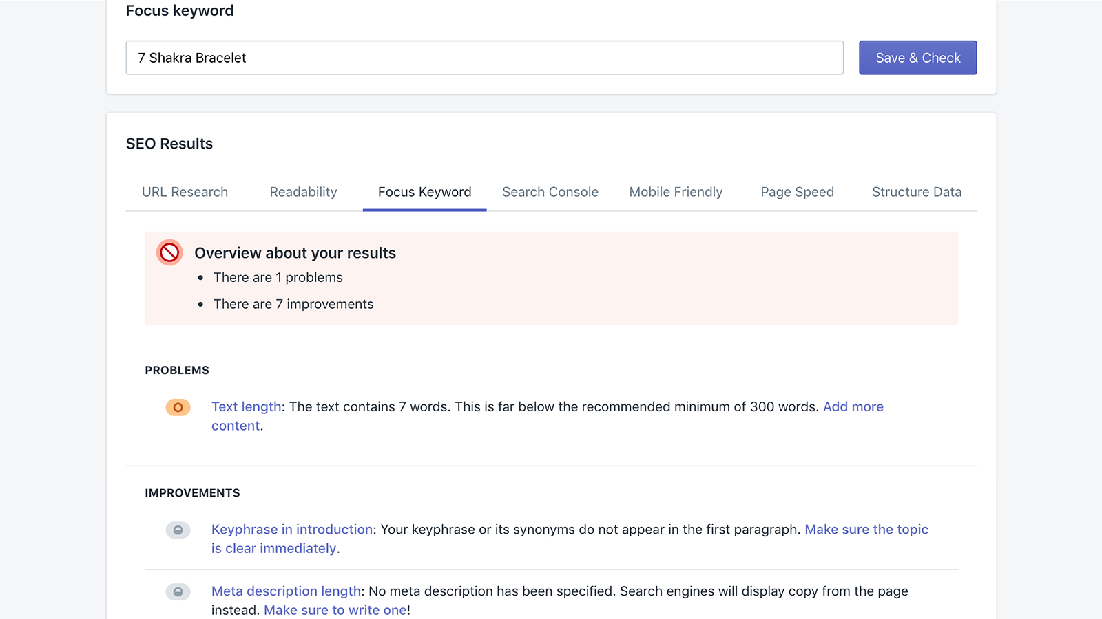 Fastify: SEO Onpage Screenshot