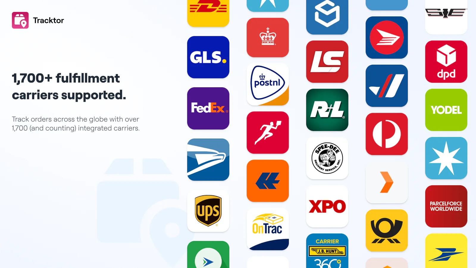 1,700+ fulfillment carriers supported.