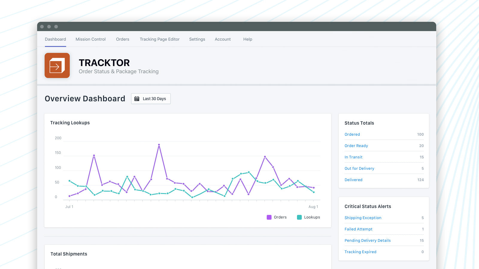 Tracktor Order Tracking