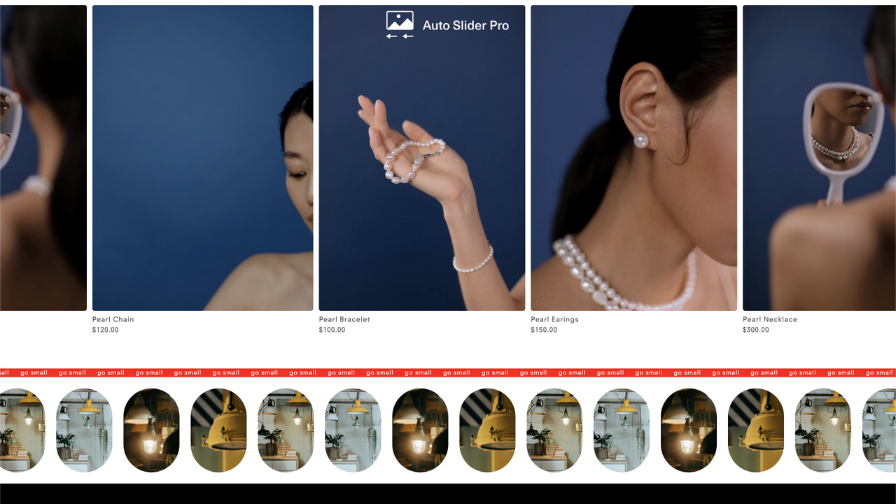 A featured products slider