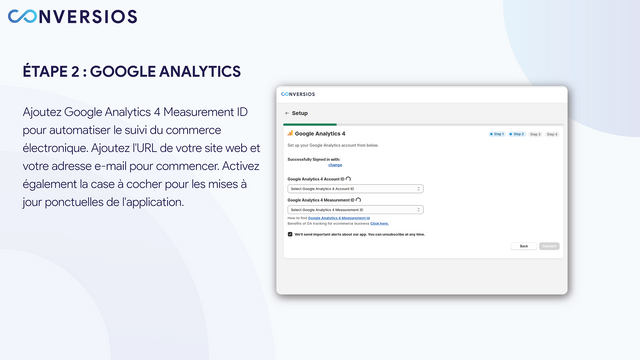 Paramètres de l'application (événement client)