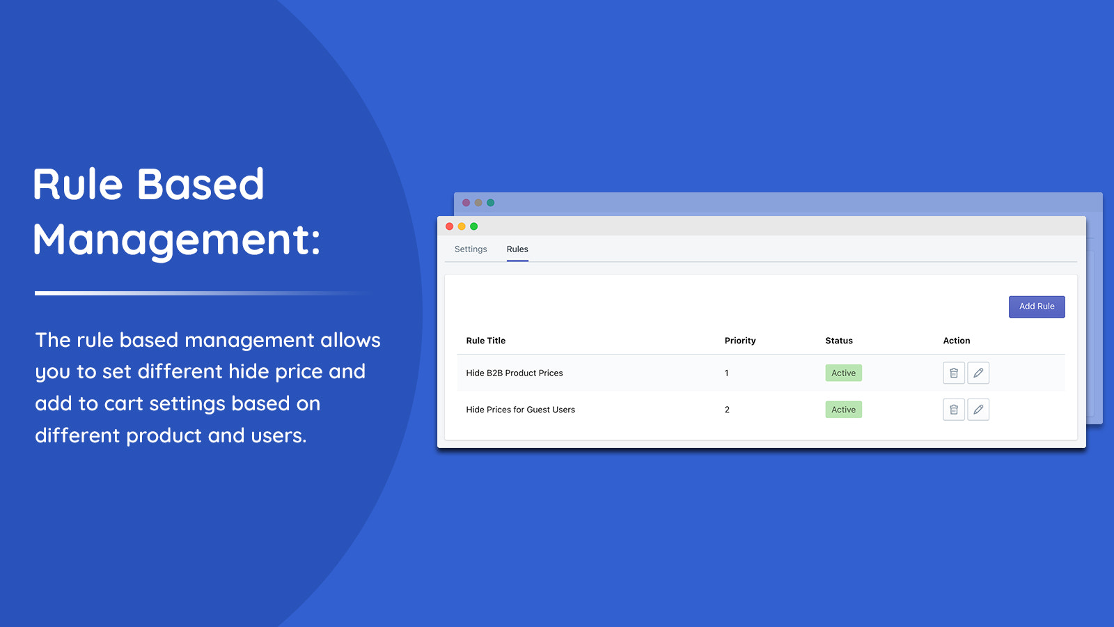 Create multiple hide price rules