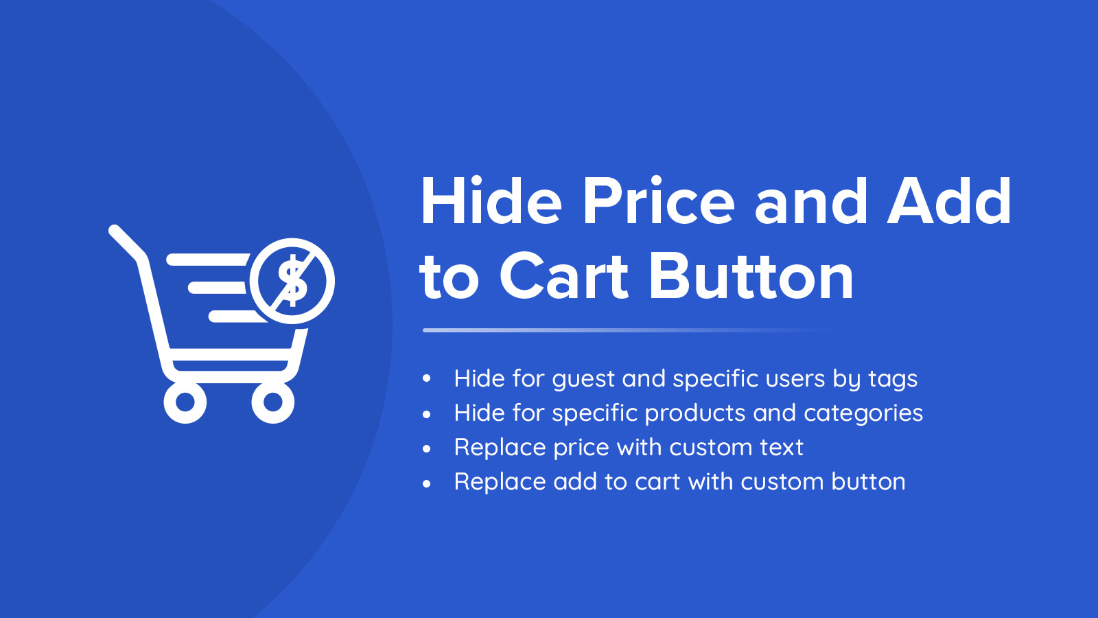 Hide price and add to cart app