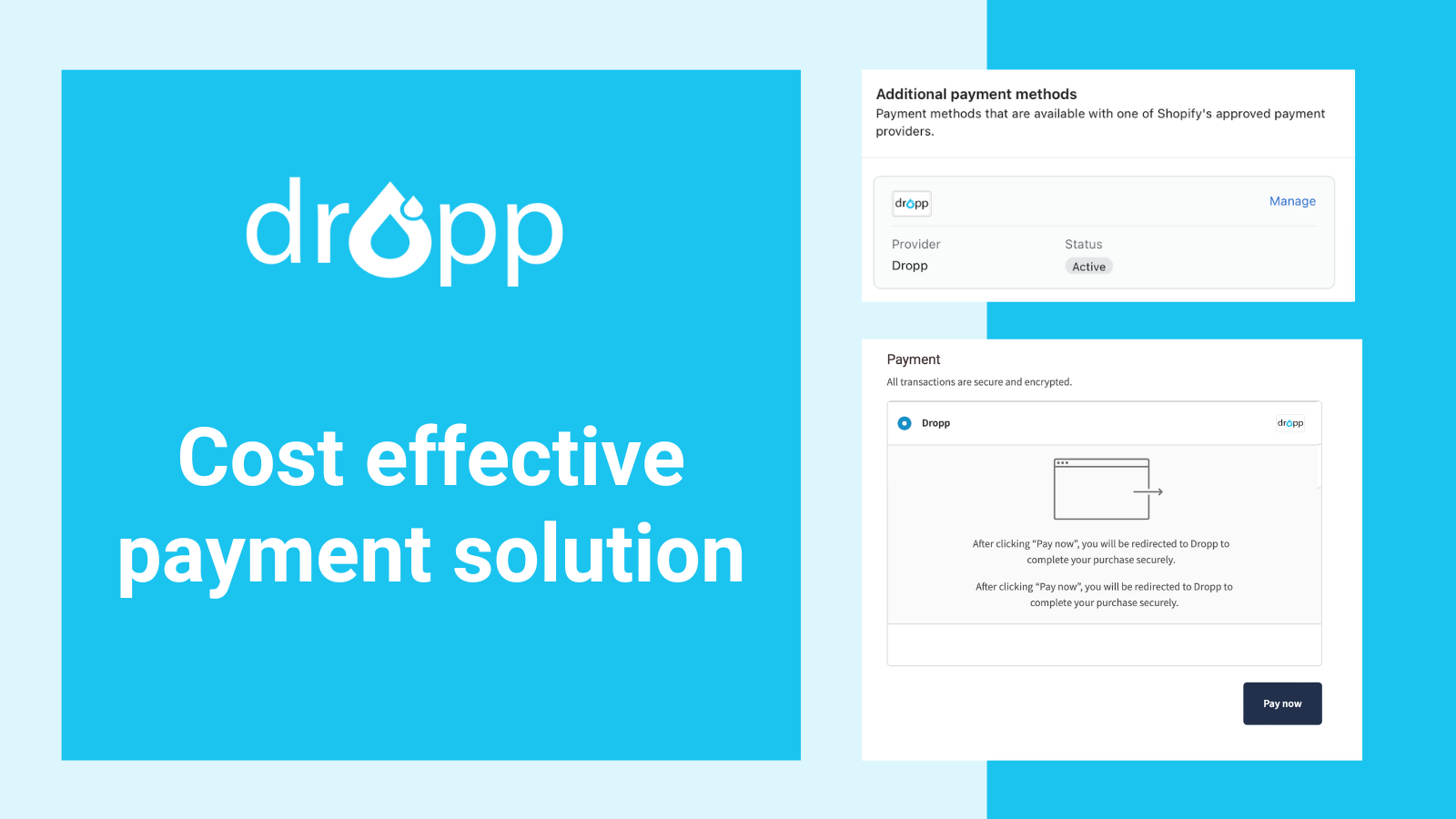 Dropp Pay - cost effective payment solution