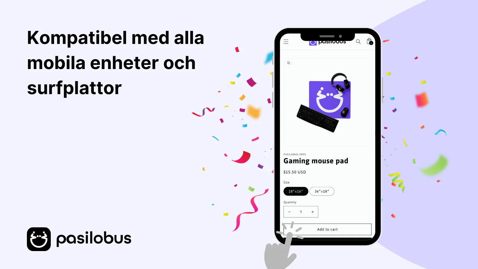 Kompatibel med alla mobila enheter och surfplattor