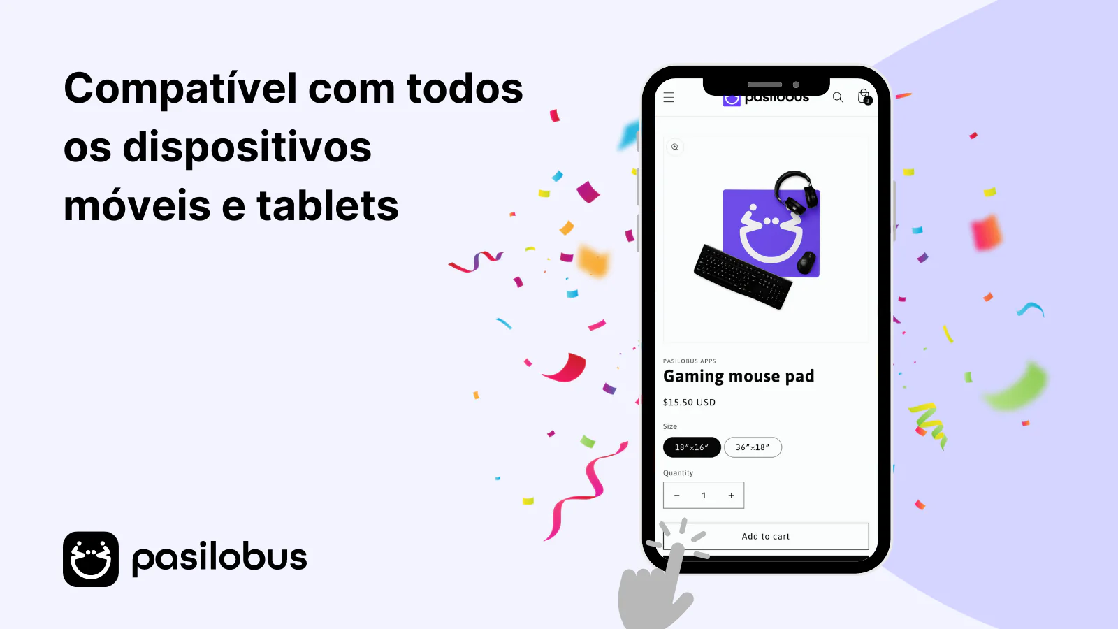 Compatível com todos os dispositivos móveis e tablets