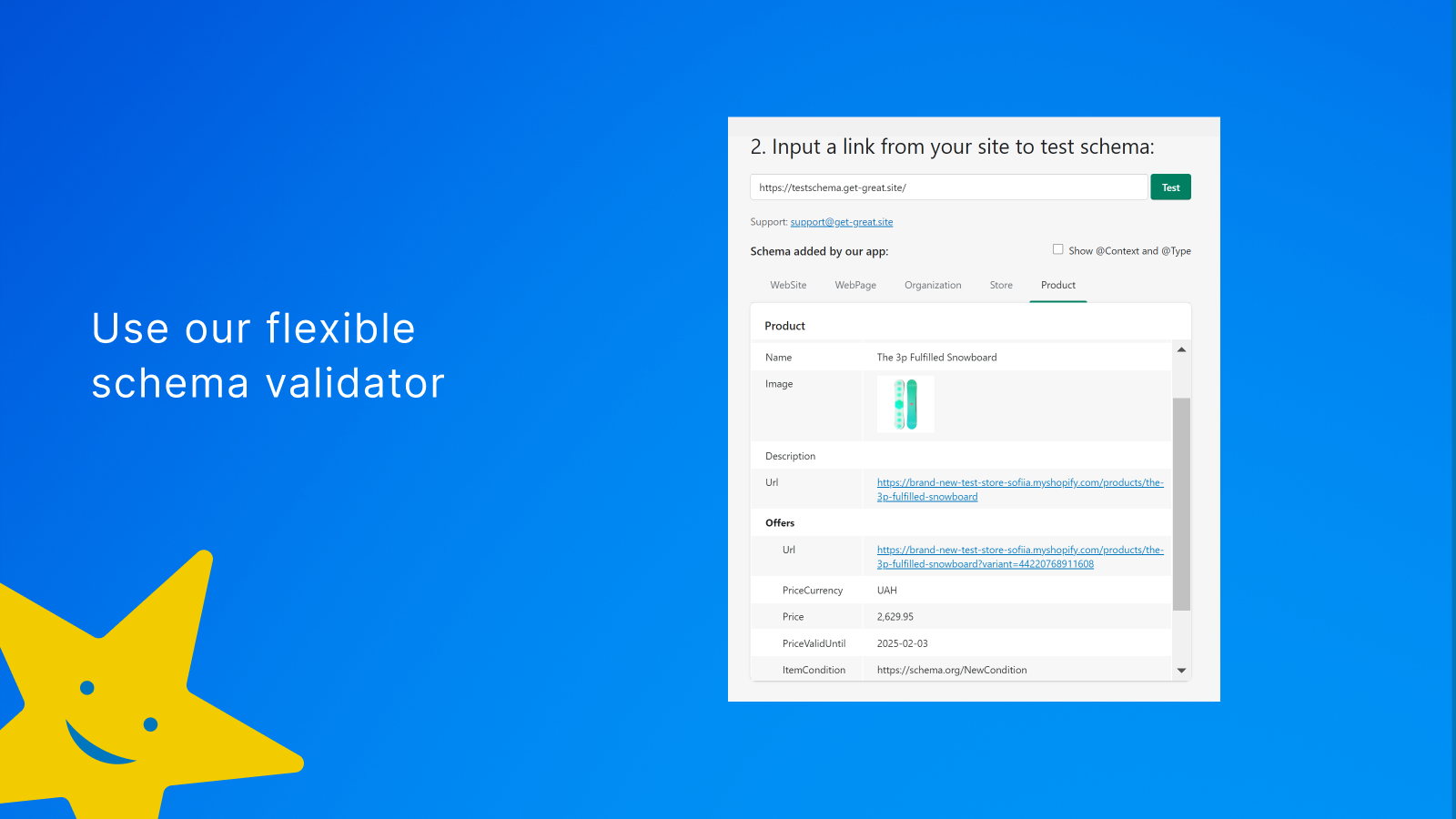 Schema validation tool