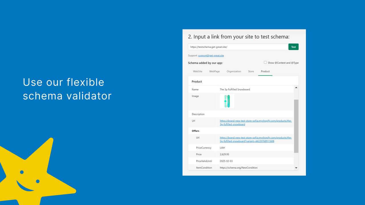 Schema validation tool