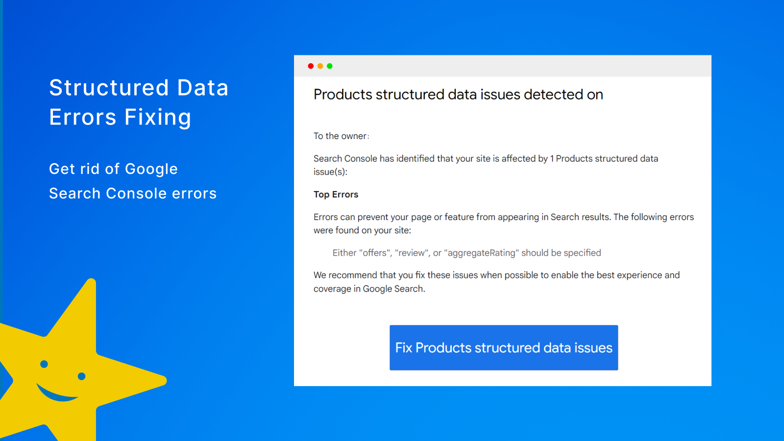 Correction des erreurs de données structurées JSON-LD