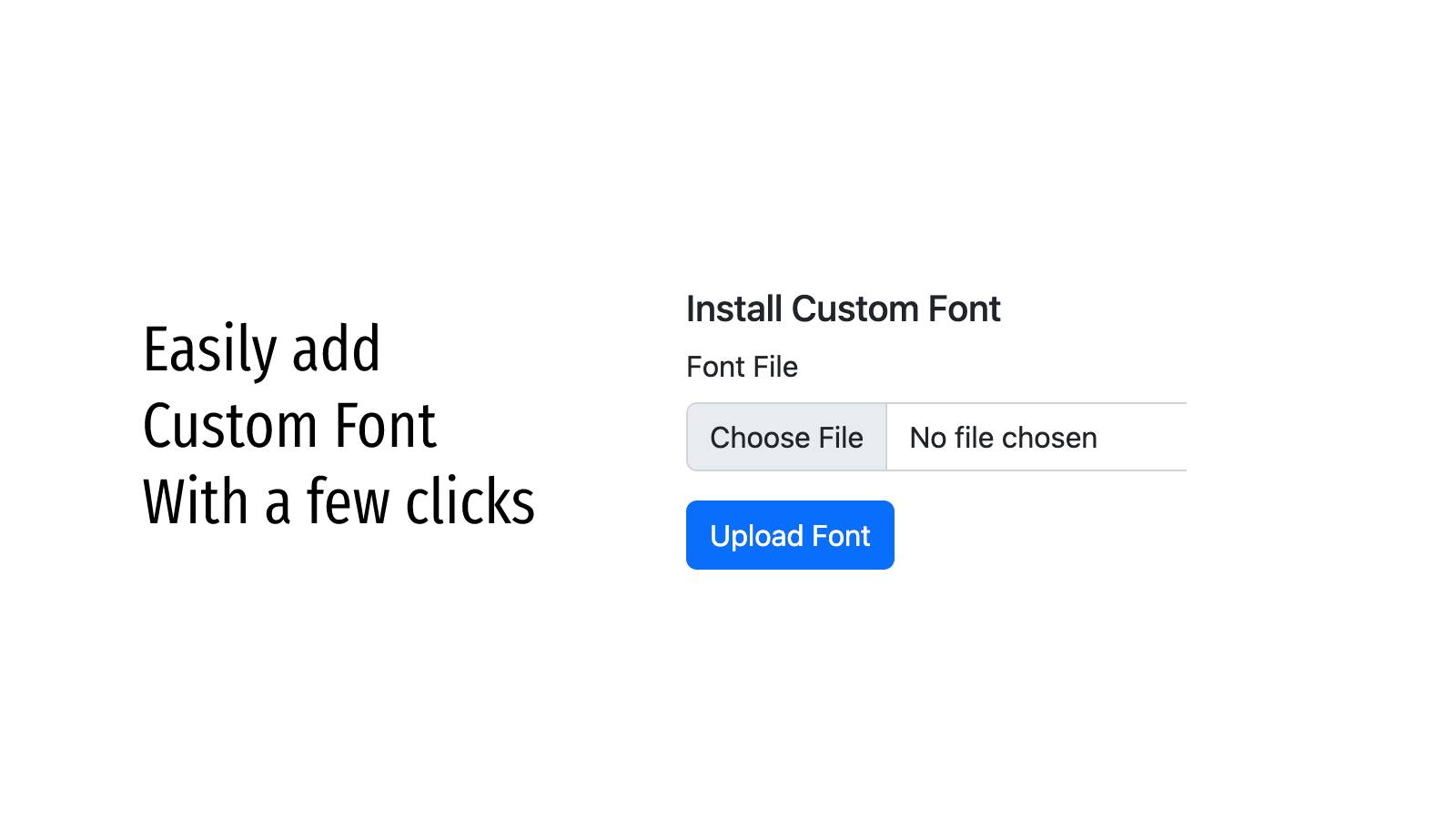Voeg eenvoudig een aangepast lettertype toe met een paar klikken!