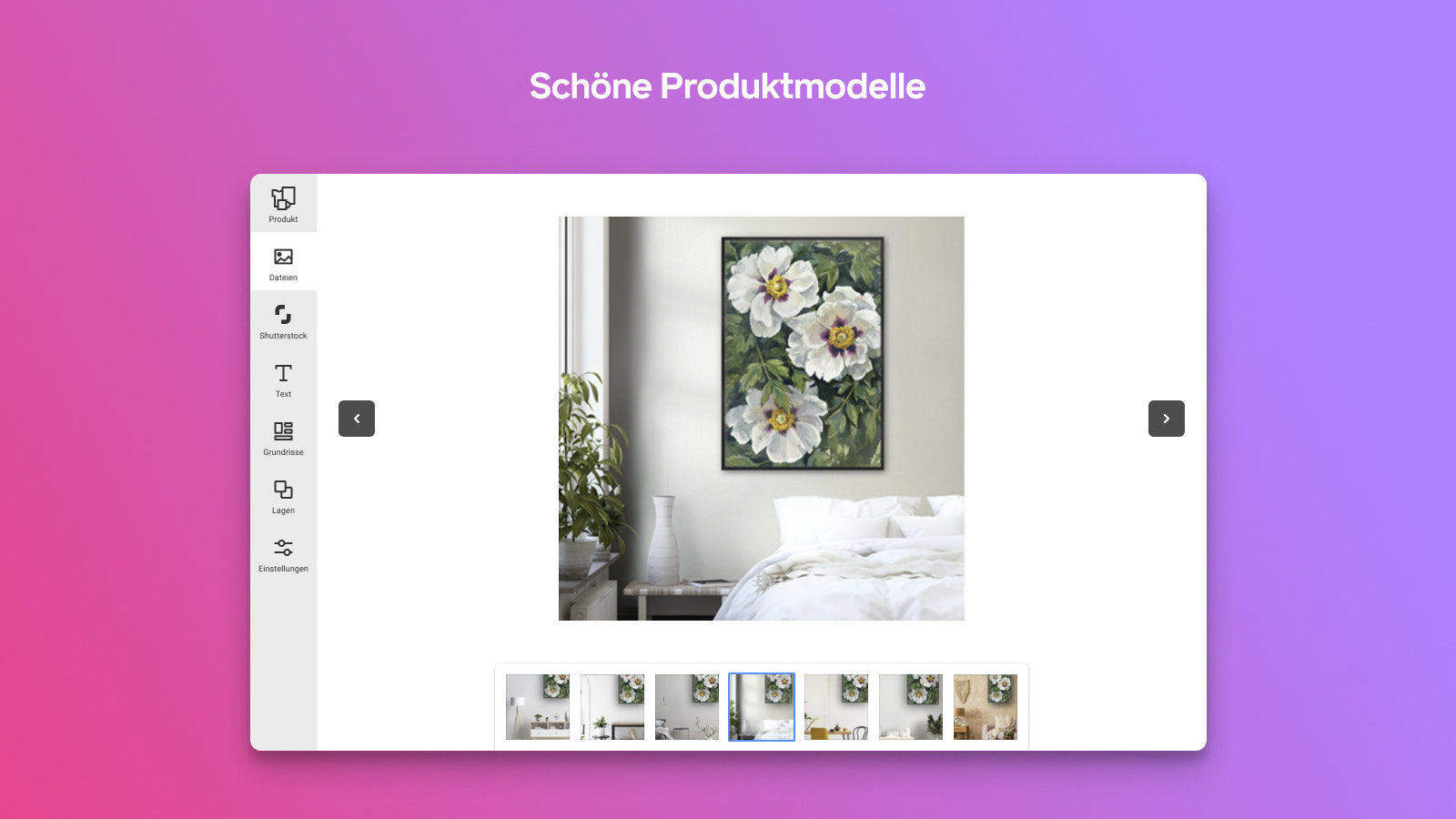 Schöne Produktmodelle