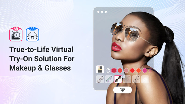 宛如真实的虚拟试妆及眼镜虚拟试戴科技解决方案