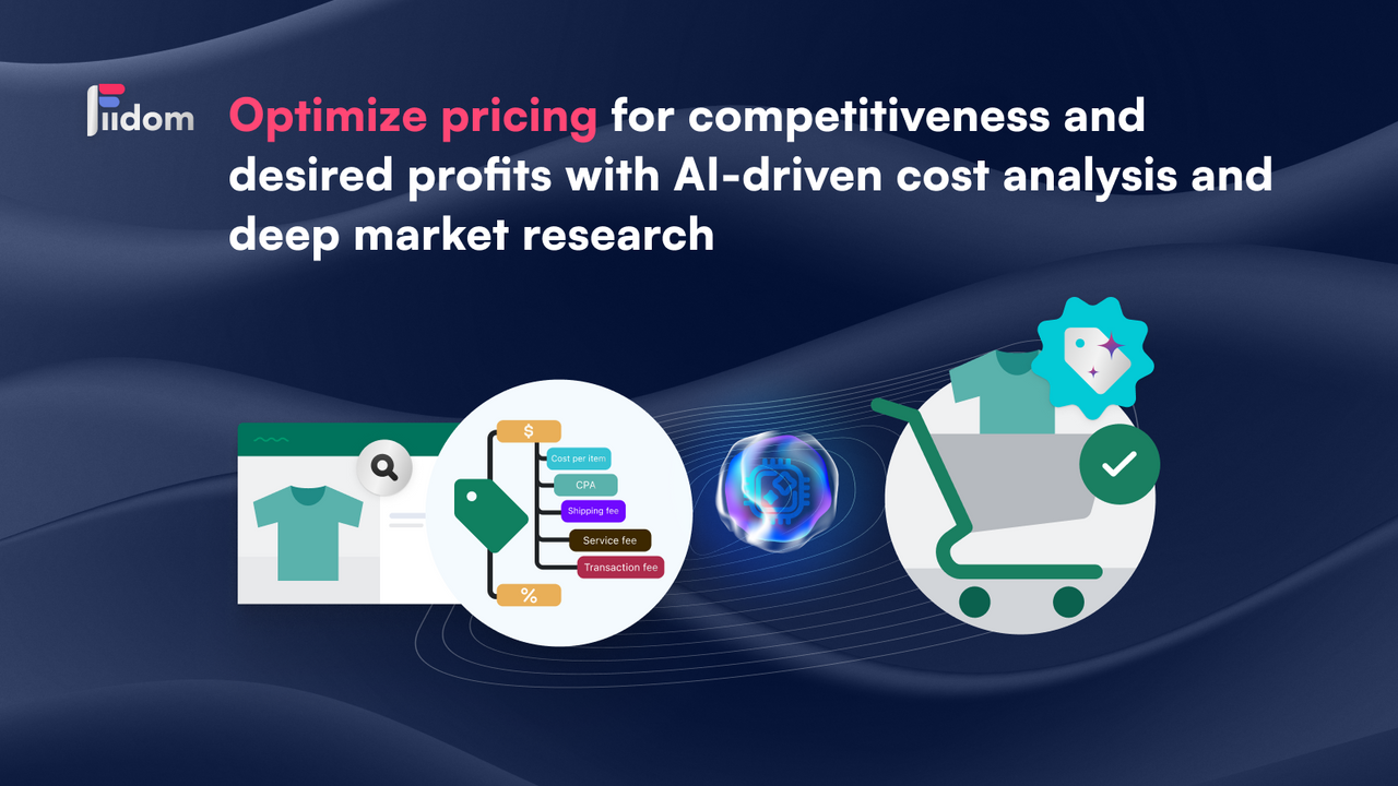 Suggest most profitable price via product infor, market research