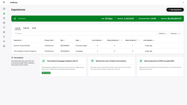 Obtenez de nouvelles idées et voyez votre impact