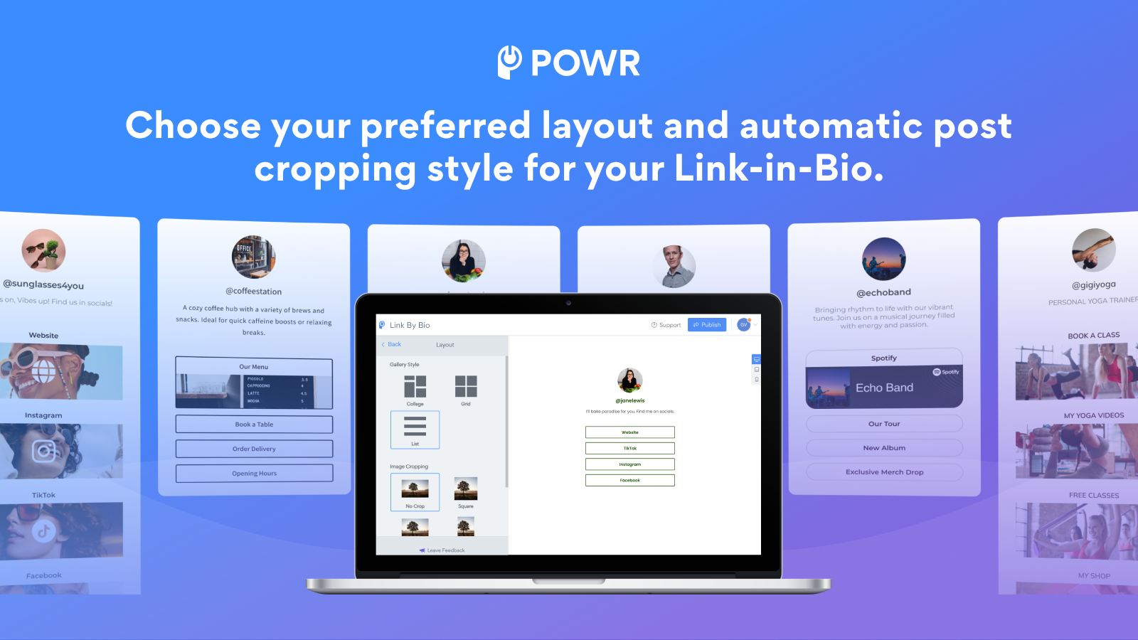 POWR | Link‑in‑Bio Screenshot