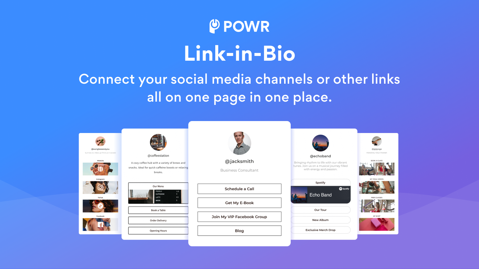 POWR | Link‑in‑Bio Screenshot