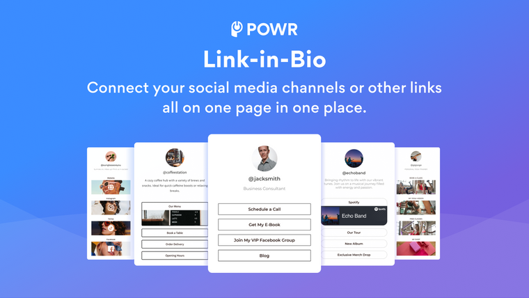 POWR | Link‑in‑Bio Screenshot